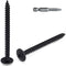 70pcs #8 × 2” Modified Truss Head Wood Screws, Phillips Drive, Black Screws with Screwdriver Bit