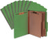 Blue Summit Supplies Green Classification Folders, 10 Pack, Letter Size with 2 Inch Tyvek Expansions