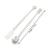 Maxmoral 3PCS Laboratory Spoon Spatula 2 in 1 Stainless Steel Lab Mixing Double End Reagent Sampling Spoon Spatula Tool 20cm