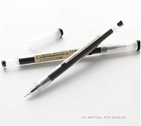Gel Ink Pen Japanese Style Liquid Ink Rollerball Pens, 12 Pcs/Set, Quick Drying 0.35mm Ultra Fine Point