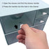 Desk Organizer with 4 Drawers, Makeup Storage Box, Plastic Sundries Organizer for Bathroom Counter or Dresser, Blue