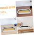 Set 2-Piece Stainless Steel Dissection Tray with Wax for Biology Lab Anatomy Study Specimen Dissecting Pan for Science
