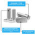 T Bolt Set M8x20mm T Slot Drop-in Bolt, Hammer Head Bolts with 10 Pcs Hexagon Flange Nuts for Aluminum Extrusion