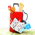 CUTE POPUP Enchanting Travel Pop Up Card - Premium Italian Paper Handcrafted 3D Greeting Card, Mesmerizing Passport