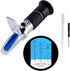 VGVGV 4-in-1 Brix Refractometer, Antifreeze Refractometer Car Coolant Tester Battery Refractometer For Fluid Condition