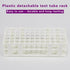 Plastic Test Tube Rack for 16mm Tubes, 60 Wells, White, Detachable (60 Hole)