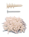 100pcs Plastic Self Drilling Drywall Anchors with Screws Assortment Kit, 50pcs Screws/50pcs Anchors Included