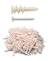 100pcs Plastic Self Drilling Drywall Anchors with Screws Assortment Kit, 50pcs Screws/50pcs Anchors Included