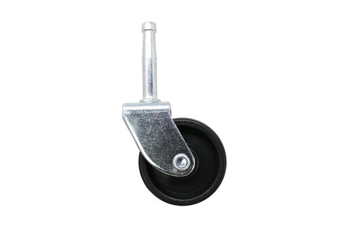 Shepherd Hardware 9557 1-1/4-Inch Plastic Stem Casters, 4-Pack, Black