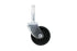 Shepherd Hardware 9557 1-1/4-Inch Plastic Stem Casters, 4-Pack, Black