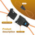Polcatay 2 PCS Car Fiber Optic Test Loop, Female and Male Adapter, Automatic Diagnostic Cable Tool, Uncversal for Cars
