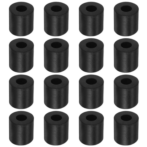 HARFINGTON 16pcs Rubber Spacer - 0.8 Inch OD, 0.24 Inch ID, 0.4 Inch Thick Neoprene Anti Vibration Pads for Home, Cars,