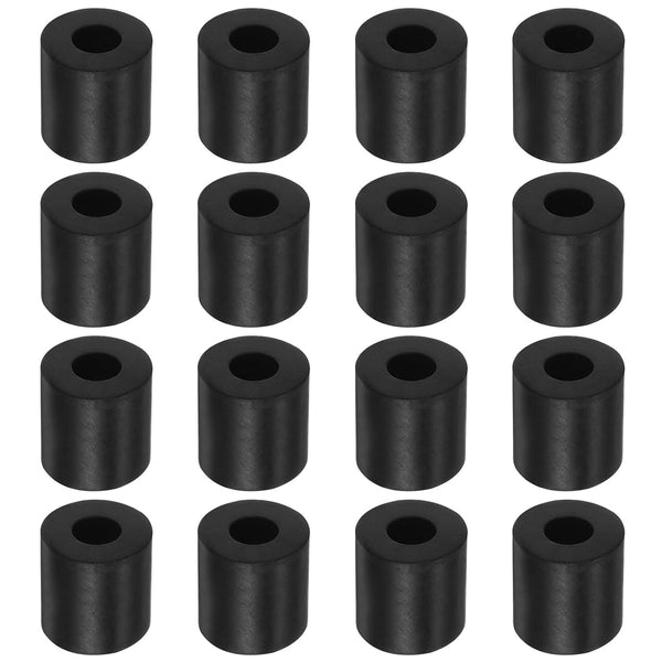 HARFINGTON 16pcs Rubber Spacer - 0.8 Inch OD, 0.24 Inch ID, 0.4 Inch Thick Neoprene Anti Vibration Pads for Home, Cars,