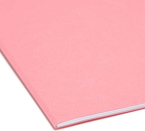 Smead SuperTab File Folder - Oversized 1/3-Cut Tab, Letter Size, Dark Pink, 12 per Pack