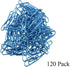 HAHIYO Paper Clips Large 1.3 inches (33mm) Length, Blue Vinyl Coated Paperclips for Organizing Home Office