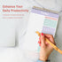 S&O Daily Planner Notepad for Productivity, 52 Page Undated To Do List Organizer - MAUVE