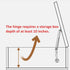 2 Pack 150N Toolbox | Gas Strut Spring Hinges for Heavy Lids to Keep Stay, Slow Down and Soft Close, Hydraulic Hinges