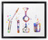 Dignovel Studios 8X10 Unframed Chemical Lab Test Tubes, Pipette Chemistry Medical Art Laboratory Science Biology Poster