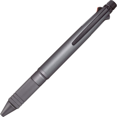 uni Jetstream 4&1 Metal Edition - 0.5mm Ballpoint Pen (Black, Red, Blue, Green) & Mechanical Pencil, Gun Metallic