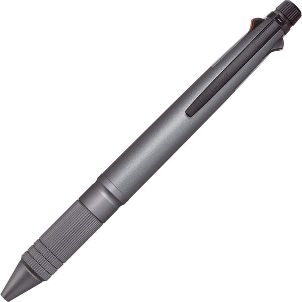 uni Jetstream 4&1 Metal Edition - 0.5mm Ballpoint Pen (Black, Red, Blue, Green) & Mechanical Pencil, Gun Metallic
