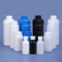 PE Plastic Food Grade Bottles - Wide Mouth Lab Reagent Container, Liquid/Solid Sample Storage (Translucent, 34oz)