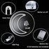 5V LED Warm White Moon Neon Light, Cute Neon Moon Sign,Christmas Room Decor Battery or USB Powered Art LED Decorative