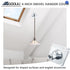 GOOUU 2PCS 1/2" 3/4" 4-Inch Swivel Pendant Mounting Kit for or Conduit, Malleable Square Fixture Hanger Cover