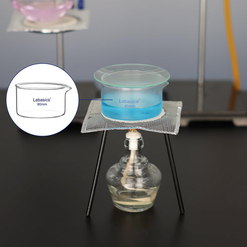 Crystallizing Dish with Spout, Heavy-Duty Rim, High Borosilicate Glass Reusable Dishes for Crystallization, 100 ml
