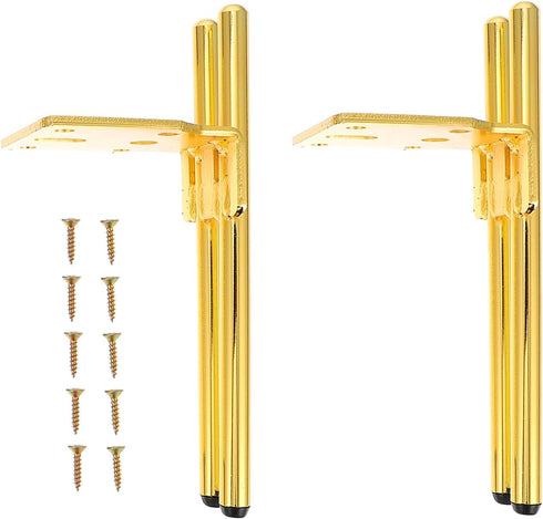 Luxshiny 2 Sets Metal Furniture Legs Height Sofa Cabinet Support Sturdy Replacement