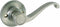 Design House 781815 Satin Nickel Scroll Door Lever, Dummy/Decorative
