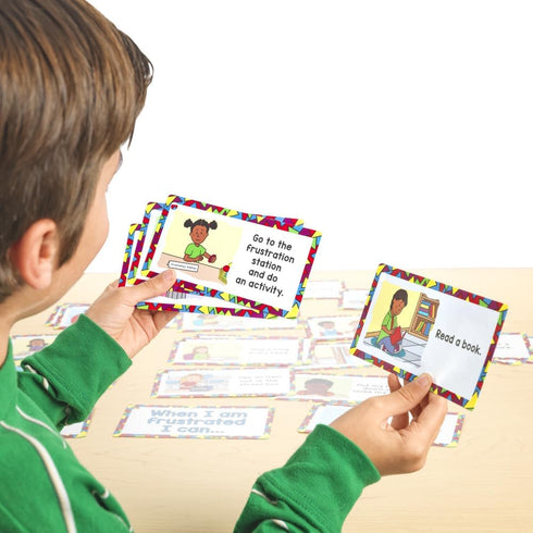 Really Good Stuff When I Am Frustrated Card Set - Kids Activity for Classroom or Home, Grade K-3