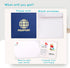 CUTE POPUP Enchanting Travel Pop Up Card - Premium Italian Paper Handcrafted 3D Greeting Card, Mesmerizing Passport