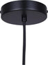 1-Light Canarm Jack Pendant Light, Matte Black with Gray Cement Shade, Contemporary Industrial Lighting for Kitchen