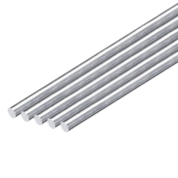 uxcell 12Pcs 1/4"(6mm) Dia 12"(305mm) Long 6061 Aluminum Round Rod Solid Lathe Bar Stock for Industry DIY Crafts