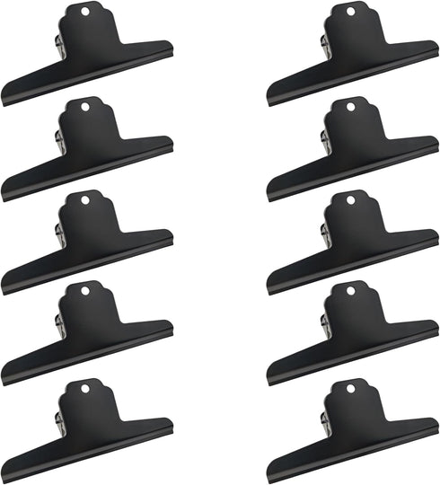 Large Metal Bulldog Clips, 10 PCS Large Binder Clips for Food Bags, Work, Art, Office