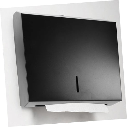 Stainless Steel Bathroom Tissue Holder with Anti-Splash Design Adhesive Paper Organizer for Wall Under-Cabinet Mount