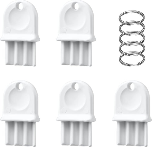 XIHIRCD 5pcs Paper Towel Dispenser Key, with 5pcs Key Rings Plastic Toilet Paper