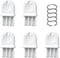 XIHIRCD 5pcs Paper Towel Dispenser Key, with 5pcs Key Rings Plastic Toilet Paper
