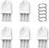 XIHIRCD 5pcs Paper Towel Dispenser Key, with 5pcs Key Rings Plastic Toilet Paper