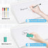 Glass Desk Whiteboard Small Dry Erase Board with Storage Drawer, Computer Keyboard Stand, Office Accessories, School