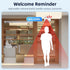 PIR Motion Sensor Door Bell Visitor Alert Chime Dingdong Welcome Alarm Burglar Detector