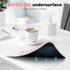 Ospelelf Ergonomic Solid Pink Mouse Pad with Wrist Support for Ultimate Comfort