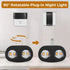 SETEN 4-Pack 2700K LED Night Lights Plug into Wall, Soft White with Light Sensor, Ambient Lighting for Hallway