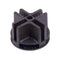 Econoco 4-Way Plastic Connector, Black, Pack of 100