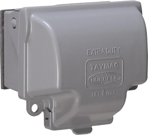 TayMac MX3300 RaynGuard Extra Duty Metal Weatherproof in-Use Cover, 1-Gang, Gray.