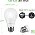Lighting EVER Smart LED Light Bulbs, 60 Watt Equivalent, Dimmable with App, Warm White 2700K, A19 E26, Alexa & Google