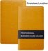 Sooez Leather Business Card Book Holder Organizer, 240 Capacity PU Name Card Storage File for Men Women