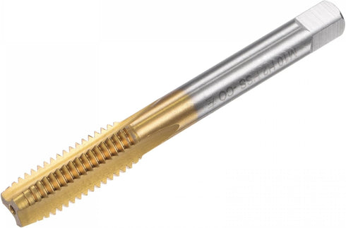 uxcell Straight Flute Taps, M10 x 1.5 Metric Left Hand Titanium Coated M35 Cobalt Tapping Tool