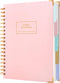 Hardcover Spiral Notebook with Tabs, 7"x10" Large Spiral Lined Journals for Women, 240 Pages College Ruled, 5 Subject,