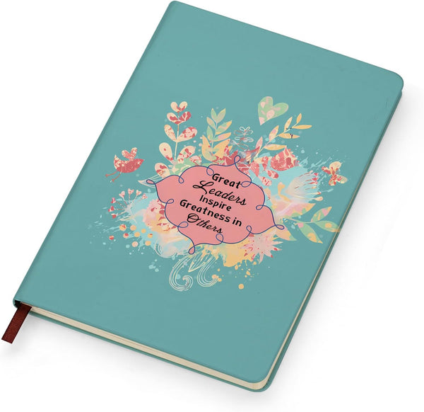 Leather Journal Notebook for Boss Appreciation Gift, Great Leaders, Mentor Retirement Gift, Coworker Farewell